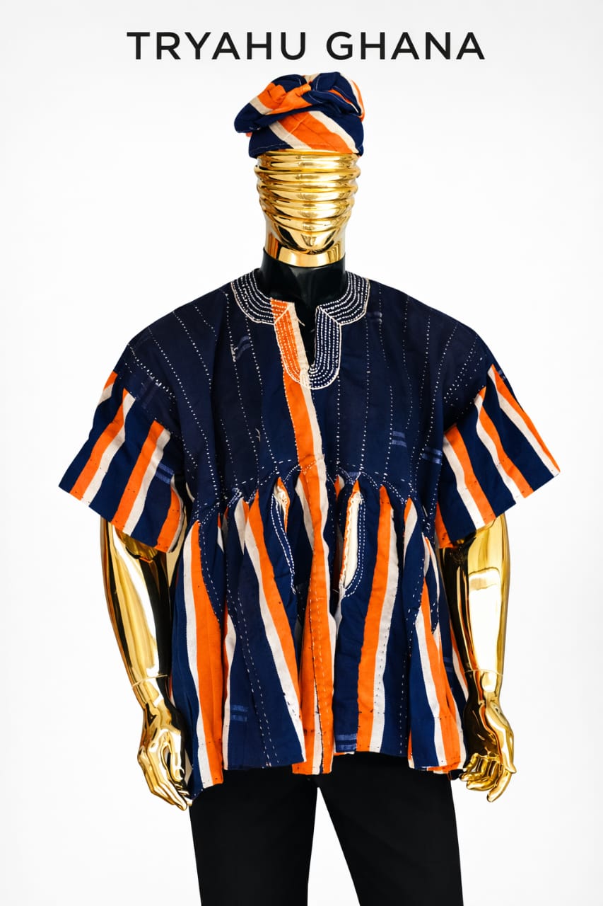 Buy Premium Batakari Smock Ghana | Luxury Men’s Fugu Wear – Tryahu